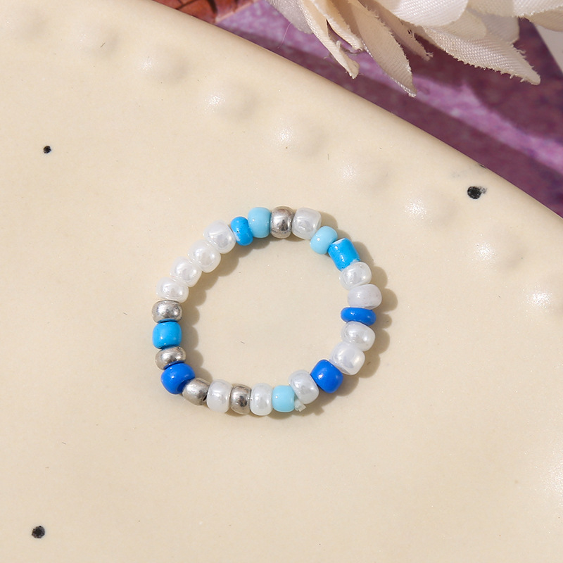 5pc Assorted Random Flower Rings Set